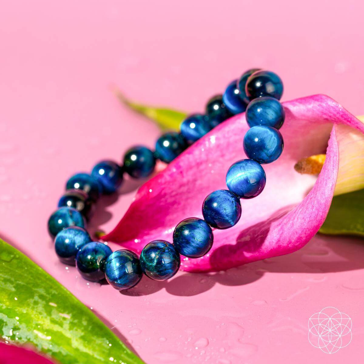 Hawk’s Focus – Royal Blue Tiger’s Eye Bracelet